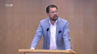 quotSverigedemokraterna är det EUkritiska alternativetquot – Jimmie Åkesson [upl. by Disario]