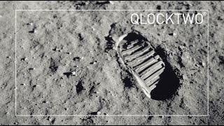 QLOCKTWO turns its gaze skyward QLOCKTWO moonlanding [upl. by Sikko10]