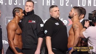 DAVID HAYE VS TONY BELLEW  WEIGH IN amp FACE OFF REACTION  FINAL THOUGHTS [upl. by Nilrac]