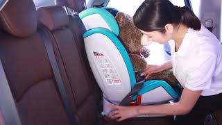 GANEN BABY CAR SEAT  E80 installation for group II III [upl. by Oicaro67]