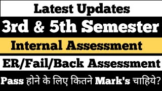 DU SOL 3rd amp 5th Semester Internal Assessment FailERBack and Passing Marks 2024 [upl. by Ellehsal]