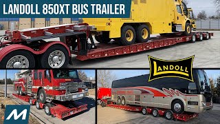 Landoll 850XT Bus Hauler RV Coach Truck Lowboy Trailer [upl. by Notsirhc]