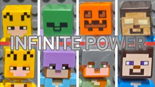 INFINITE POWER minecraft lego infinite power meme [upl. by Ybreh]