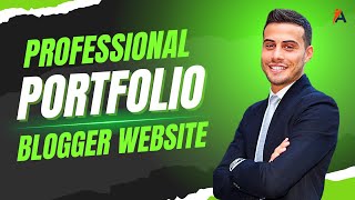 How to create Portfolio website for freelancing with Blogger  Professional Neomorphic Portfolio [upl. by Phelgon]