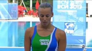 Cagnotto Dallapè  Argento nei 3m sincro ai Mondiali di Barcellona 2013 [upl. by Eedya]