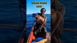 BareHanded Octopus Catch Fisherman Hauls a Giant with Just a Line AmazingCatch [upl. by Ladew]