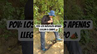 Los biólogos en campo🏕️ son tipo…😂😎 [upl. by Ettenyl]