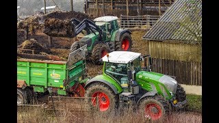 Mist streuen Fendt 939 Vario S4 Fendt 930 Vario TMS Fendt Doppelpack Agrarservice Pascal Braun [upl. by Artap609]