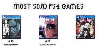 Most Sold PS4 Games of All Time Video Comparison [upl. by Mellisent]