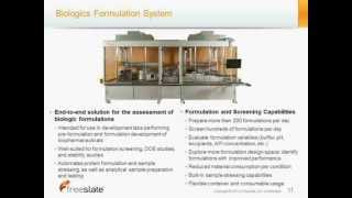 Freeslate  HighlyAutomated Procedures for the Assessment of Protein Formulations [upl. by Sotnas]