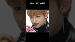 Felixs voice being deeper than any ocean  straykids skz felix kpop shorts [upl. by Eward]