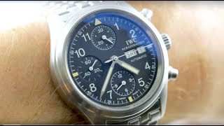 IWC Pilots Watch Chronograph 370607 IWC Watch Review [upl. by Aizat]