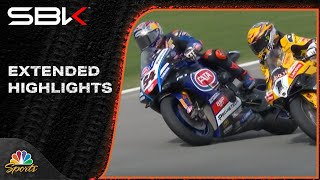 World Superbike EXTENDED HIGHLIGHTS Spain Race 2  Round 12  102923  Motorsports on NBC [upl. by Gert]