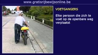 GRATIS RIJBEWIJS ONLINE 7 Rijbewijs B  VOETGANGERS  WEGGEBRUIKERS [upl. by Dore62]