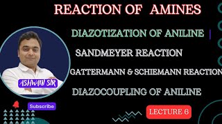 SANDMEYER REACTION  SCHIEMANN REACTION  GATTERMANN REACTION  AMINES CLASS 12 CHEMISTRY NCERT [upl. by Araed381]