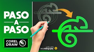 🦎 APRENDE Cómo CREAR LOGOS creativos PASO A PASO ✍🏼 Corel DRAW X7 en adelante ► DelcaVideography [upl. by Nicholson]