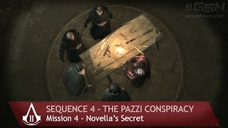 Assassins Creed 2  Sequence 4  Mission 4  Novellas Secret [upl. by Arlinda]