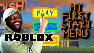 Making My First Start Menu For My Roblox Game [upl. by Ardy184]