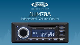 JENSEN® JWM70A  Independent Volume Control [upl. by Aneehs366]