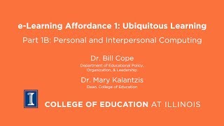 eLearning Affordance 1b Ubiquitous Learning [upl. by Berta502]