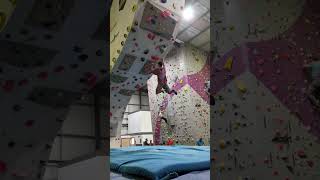 Climbing overhang 7c campus boulderinggym bouldering climbing [upl. by Steck386]