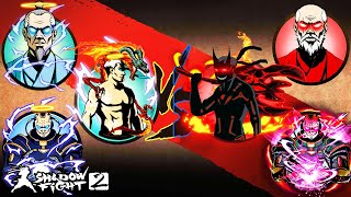 God Shadow God Sensei God Titan Vs Ultra Evil Shadow Evil Sensei Demon Titan Shadow Fight 2 [upl. by Kumler]