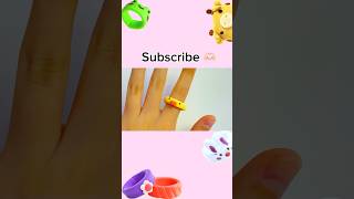 HOW TO MAKE CUTE CLAY RINGS [upl. by Euk]