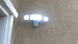 Motion Sensor Floodlight Install [upl. by Alderman]