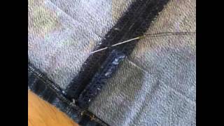 Comment faire un ourlet de jeans [upl. by Lunnete974]