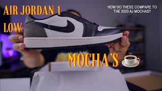 Air Jordan 1 Mocha Low unboxing  On Foot Are these better than the AJ1 Mocha Highs [upl. by Dixie]