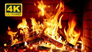 🔥 FIREPLACE Ultra HD 4K Fireplace with Crackling Fire Sounds Fireplace Burning Fire Background [upl. by Phineas]