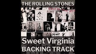 The Rolling Stones  Sweet Virginia Guitar Backing Track [upl. by Faye]