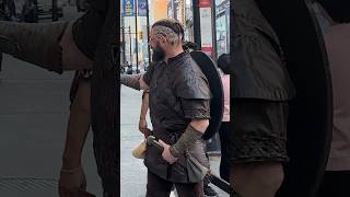 Ragnar Lothbrok Walking in Public ragnarlothbrok fashion reactionvideo reaction reels [upl. by Mastrianni]