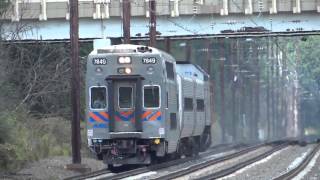 MARC amp Amtrak Trains  Halethorpe Station [upl. by Auhsaj134]