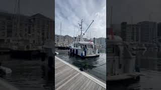 One minute of Boat  Nordhavn 40 quotCoraclequot manoeuvring for departure [upl. by Ssur]