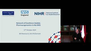 NHS Pharmacogenomics Network of Excellence event  London  17 October 2024 [upl. by Hewitt]