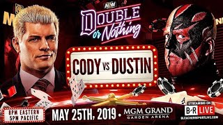 Cody vs Dustin Rhodes Double Or Nothing 2019 highlights [upl. by Artema]