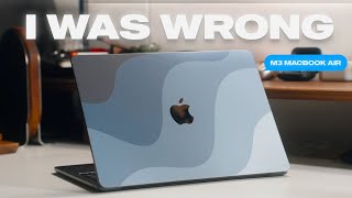 Why the M3 MacBook Air is PERFECT [upl. by Ilrak]