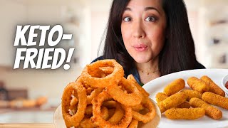 The Secret to Deep Frying ANYTHING on Keto [upl. by Nyllij707]