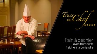 Pain à déchirer avec trempette fraîche à la coriandre [upl. by Inneg]