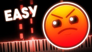 DJVI  Cycles Geometry Dash lvl 9  EASY Piano Tutorial [upl. by Haissem]