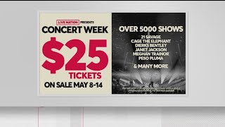 Live Nation offering 25 concert tickets [upl. by Bronwyn]