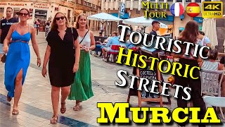 Murcia Spain Plaza Romea to Plaza Circular 4k UHD 60fps walking tour  COME WITH ME [upl. by Kreit553]