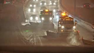 Convoi de déneigement partie  2 10 février 2018 Boulevard Taschereau Brossard [upl. by Tressia]