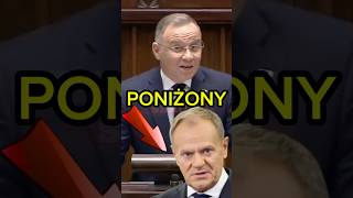 ANDRZEJ DUDA MASAKRUJE TUSKA W SEJMJE polityka duda polskapolityka tusk [upl. by Gaughan310]