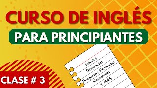 Clase 3 Dar amp Pedir Información Personal Inglés A1 [upl. by Elyad]