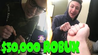 SURPRISING ROOMMATES WITH 50000 ROBUX FREAKOUT [upl. by Nigen]