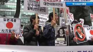 Koreans trampled down Anne Frank picture in Seoul [upl. by Pollie490]