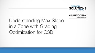 Grading Optimization Understanding Max Zone Slope Abstract Example with Civil 3D [upl. by Nosremaj377]