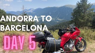 Motorcycle Ride from Andorra to Barcelona  Trip To Morocco EP12 Yamaha xj 600 [upl. by Haron]